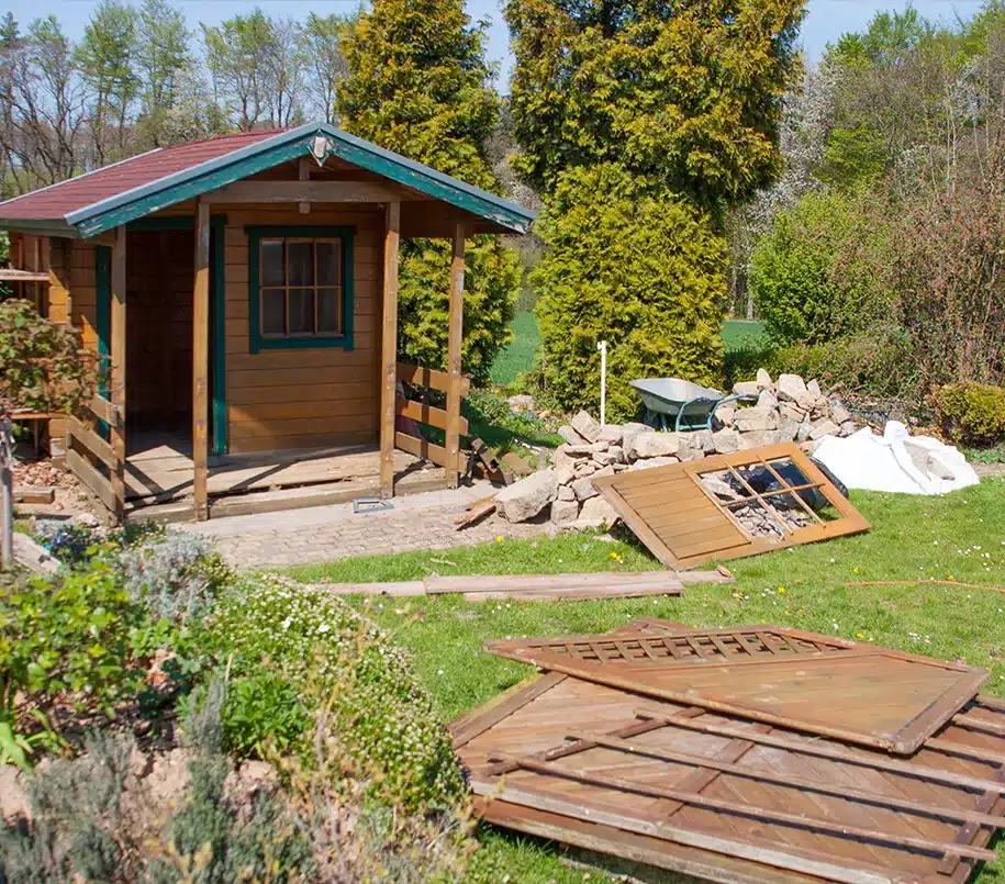 Abbruch von Lauben in Kleingartenanlagen